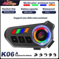 RGB Atmosphere Light | Bluetooth Helmet Headset | CX5756C Chip | BT 6.0 | 20H Battery | IP65 Rating 