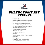3 Layer Special Phlebotomy Kit Complete/ Phleb Kit for medtech students/ Phlebotomy Package/ tackle
