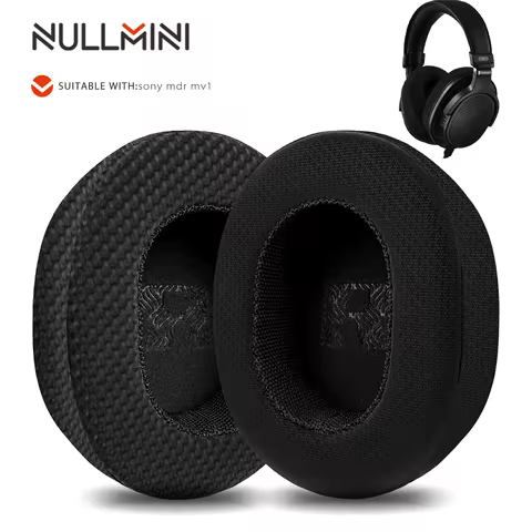 Nullmini Replacement Earpads for Sony Mdr-Mv1 Headphones Cooling Gel Ear Pads Cushion Sleeve Earmuff