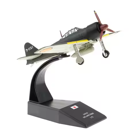 1:72 A6M3 Zero Aircraft Model World War II Diecast Aeroplane