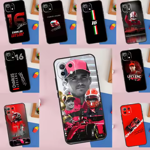 Formula 1 F1 Charles Leclerc Case For Xiaomi 11T 12T Pro 12 X 13 Lite POCO F5 Pro F3 X4 F4 GT C40 M5