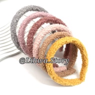 1PC - KRIWUL FUR HEADSET/ WOOL HEADSET SHEEP FUR HEADSET