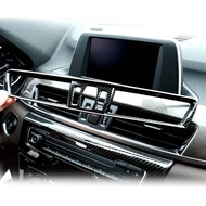 ABS Carbon Fiber Car Center Console Air Outlet Frame Trim Cover Sticker Car Accessories For BMW X1 F