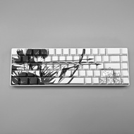131 Keys Anime Eustoma Keycaps Cherry Profile Side-Engraved Backlit Keycaps For MX Keyboard atk68