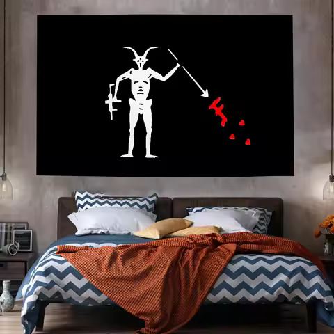 3x5 Ft Pirate Forward Observations Group Flag Polyester Digital Printing Banner for Wall Art Out Doo