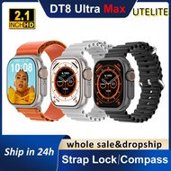 UTELITE✅Ready✅【🔥Double Strap】Original DT8 Ultra Max Smart Watch Compass 49MM Series 8 NFC GPS Tracker Siri Game Bluetooth Call Air Pressure iwo Smartwatch