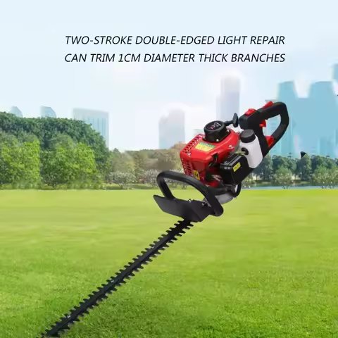 New 68CC Two-Stroke New Double-Blade Light Hedge Trimmer Tea Tree Trimmer Backpack Garden Thick Bran