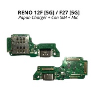 DUOSPP PCB Board Charger Connector + MIC + Con Sim OP Reno 12F 5G / F27 5G / CPH2637 - Flexible Flex
