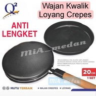 MIA_ Galaxy Creper crepes PAN PAN 20 cm Inverted Kwalik PAN Q2 brand ORIGINAL NON-STICK TEFLON KuaLI