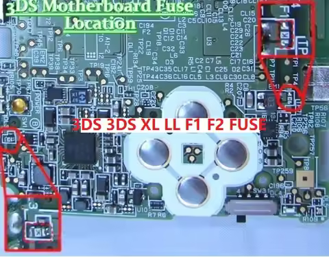 10--100PCS For Nintendo 3DS & 3DS XL LL F1 F2 Fuse Replacement K Motherboard Fix Part Component