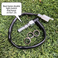 Banjo bolt double banjo light switch brake bolt switch coarse thread switch