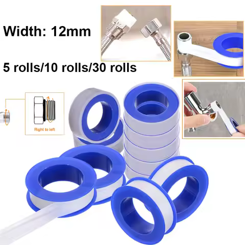 1/5/10/30 roll PTFE water pipe tape oil-free tape sealing tape accessories screw sealing tape home i