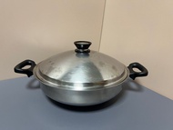 二手 安麗 Amyway  Queen 30公分不鏽鋼 美國製造 小炒鍋 炒鍋  雙耳鍋