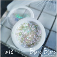 Blanc W16 Nail Polish Powder In A Jar 0.3g. Different Colors Will Give Effects. Mirror