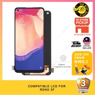 BROSHOP Compatible Lcd For Ori OP RENO 5F 4SE F19 PRO A74 A94 A95 RLM 8 PRO 4G 5G Digitizer Skrin Gl