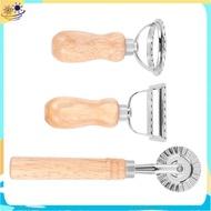 3PCS Ravioli Pasta Cutter Set, Ravioli Stamp Maker with Wooden Handle Ravioli Cutter Ravioli Maker P