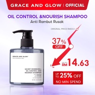 Grace and Glow Secret Bombshell Anti Oil Repair Solution Shampoo - Shiny and Smooth Hair Anti Rambut
