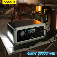 Baseus 220V 450W Portable Power Station DE/EU Version 90000mAh PD Fast Charging Power Bank Outdoor Power Station Camping