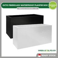 OCTO Fiberglass Waterproof Planter Box, Rectangle (1M Length) - Fish Tank Compatible