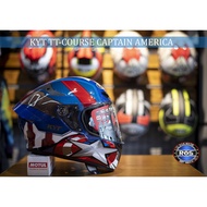 KYT TT-COURSE MARVEL EDITION HELMETS (VENOM, CARNAGE, WOLVERINE, CAPTAIN AMERICA)