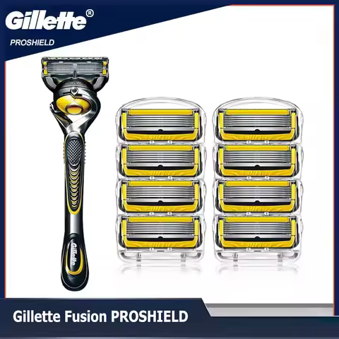 Gillette Fusion PROSHIELD Razor Blades Brand Shaving Machine Washable Manual Safety Shaver Refills F