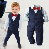 Formal Kanak-kanak Tuan-tuan Panjang Celana Inggeris Gaya Empat Pakaian Banket