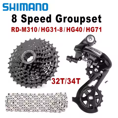 Shimano Altus RD-M310 8 Speed Groupset HG31 8S K7 32T 34T MTB Sprocket Mountain Bike Cassette HG71/H