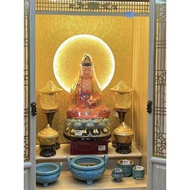 Buddhist Altar Cabinet Altar Special Back Round Light Background Light Effect Light Light Circle Lig