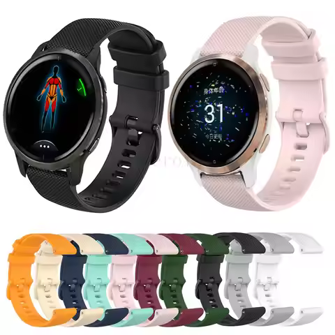 Strap For Garmin Venu 2 / Venu 2S Vivoactive 5 4 3 4S Smart Silicoe Wristband For Amazfit GTR GTS Bi