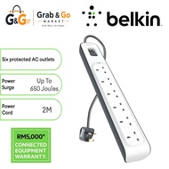 Belkin 6-outlet Surge Protector Power Socket (2m)
