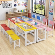 Studio Children Children Tempered Glass Mechanism Painting Table Handmade Table Table Art Table Chil