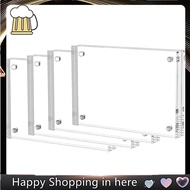 4 Pack Acrylic Photo Frames 3.5x5 Double Side Magnets Picture Frame, Clear Acrylic Frames for 2x3, 3