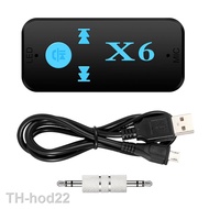 2023❀✷ X6 Bluetooth-compatible Stereo Audio Receiver Transmitter Card AUX USB 3.5mm Jack Car