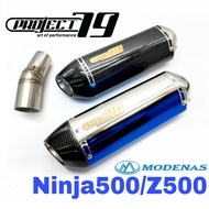 Project79 Exhaust Modenas Z500 Ninja500 2025 Slip On Muffler Stainless Steel Z 500 NINJA 500 ABS Kaw