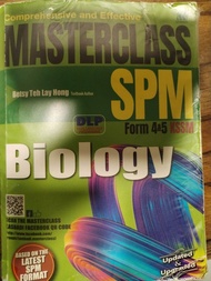 MasterClass Biology SPM Form 4 & 5 KSSM 99% New