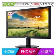 acer 宏碁 KA220HQ 22型 LCD 電腦螢幕液晶顯示器