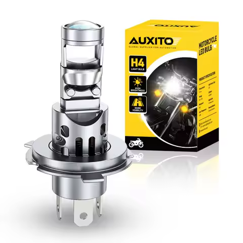 AUXITO 1Pc H4 LED Headlight Bulb With A Cooling Fan CSP 7035 for Car Motorcycle LED High Low Beam HB