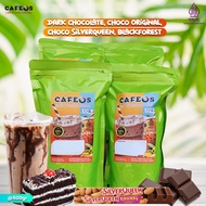 [Cafeos Moslem Chocolate Ice Pack Kwentel Chocolate Flavored Drink Powder Cafeos Powder Drink 500g Packaging Dark Choco Drink Powder| Original Chocolate| Choco Cigar| Blackforest