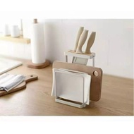 Kitchen Knife Holder Knife Rack with Chopping Board Holder Chopping Board Rack Singapore Stock