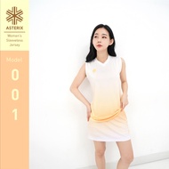 ASTERIX Sleeveless Woman Sport Jersey Custom Printing Badminton Top Singlet