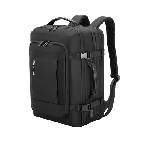 Kingsons 27 L Expandable Men Backpack for 15/15.6 inch Laptop, 180° Opening, Type-A USB Charging Por