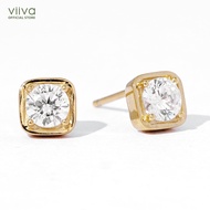 925 Silver Square CZ Stud