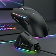 ATTACK SHARK X11 3-mode gaming mouse, Bluetooth + 2.4G + wired, magnetic charging base, PixArt PAW33