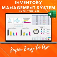 Inventory Management System Template, Excel Templates, Inventory Flow Data Tracking
