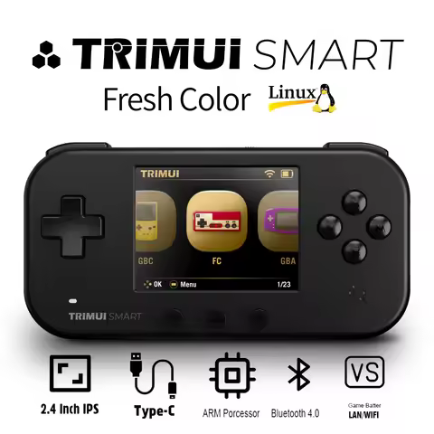 TRIMUI SMART Handheld 2.4'' IPS Screen Wifi BT4.0 SmartPro Mini Linux System Retro Portable Video Si