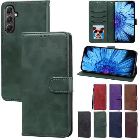 Case For Samsung Galaxy A35 Case Wallet Leather Flip Cover For Samsung A35 5G Case Magnetic Wallet P