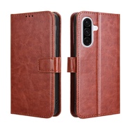 Cho Samsung A17 Trường hợp Chất liệu da PU đứng chủ cho Samsung Galaxy A17 sm-a176b điện thoại nắp g