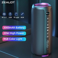 ลำโพงไร้สาย ZEALOT S49PRO 20W, พกพาใช้ภายนอก, ลำโพง Bluetooth, แบตเตอรี่ความจุ 3000mAh ใช้งานยาวนาน,