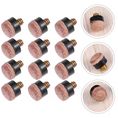 30Pcs Cue Tips Billiard Screw-on Replacement Tips Hard Tip Set for Pool Snooker Cue Repair Accessori