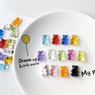 Cute Candy Bear croccs Jibbits Macaroon Food Jibits Charm Pin Bear Shoe Charms Gummy Sugar Jibitz Cr